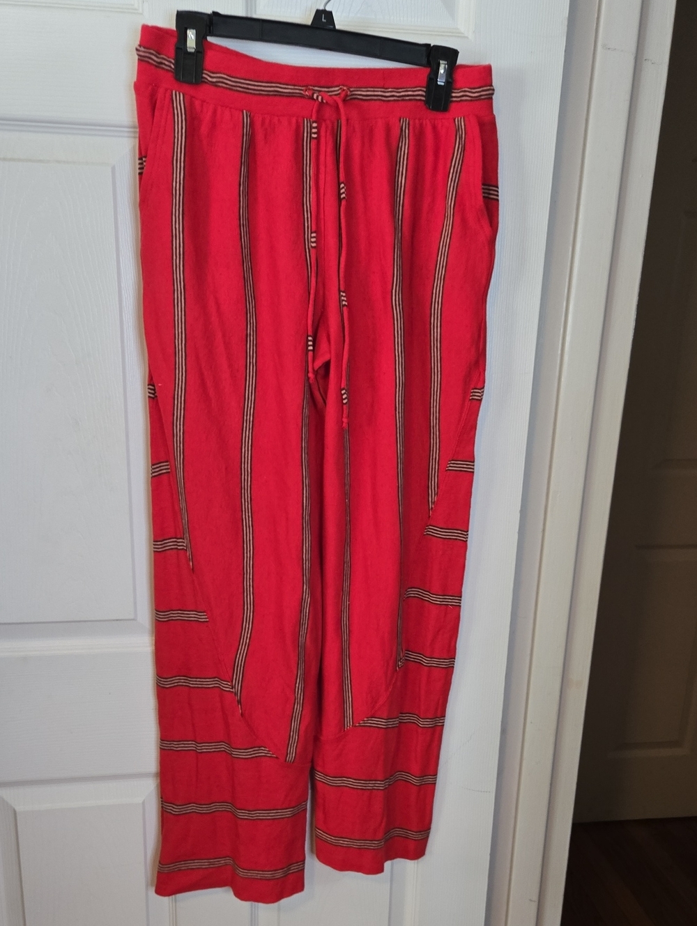 Free People Red Striped 2 Peice Set NWT will Fit Up To A Large - Picture 5 of 8